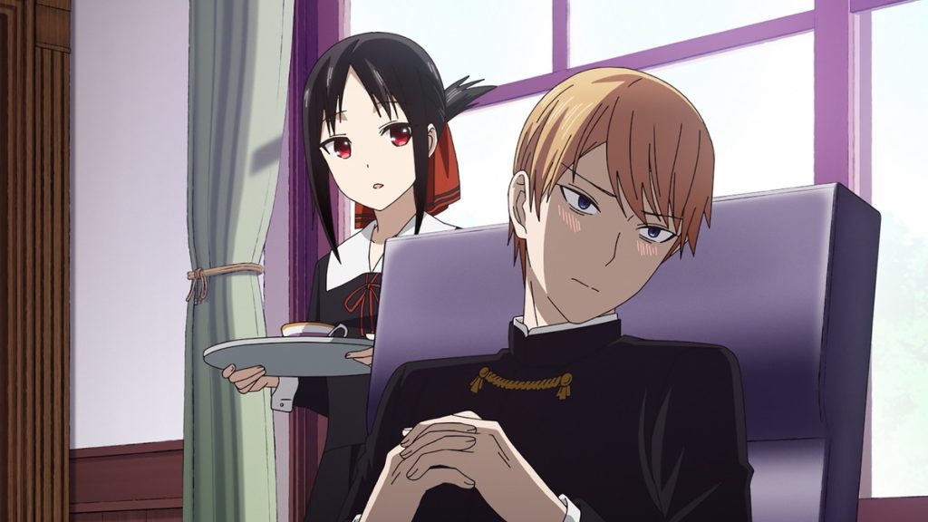 Kaguya and Miyuki in Kaguya-sama: Love Is War.