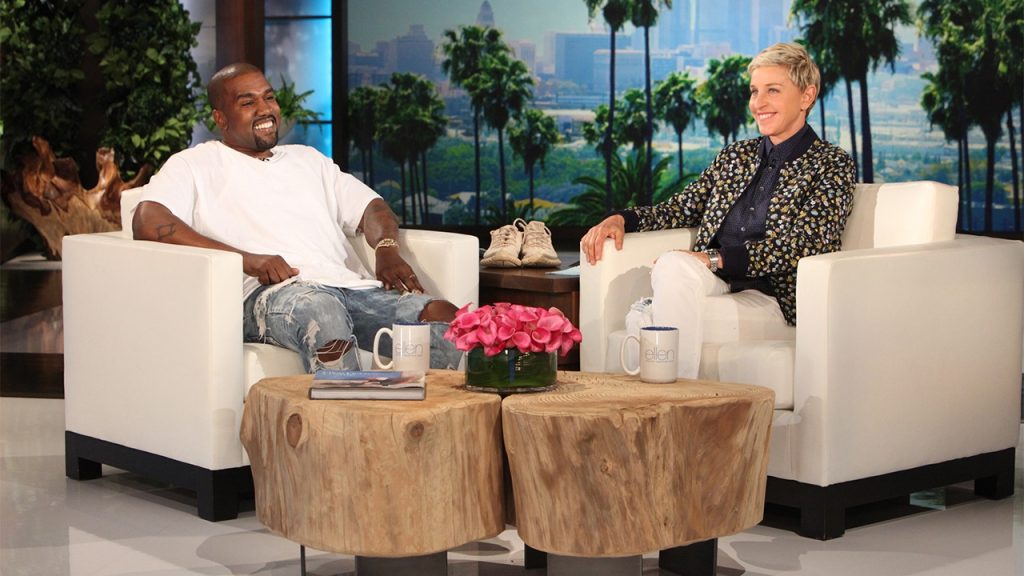 Kanye West at The Ellen DeGeneres Show.