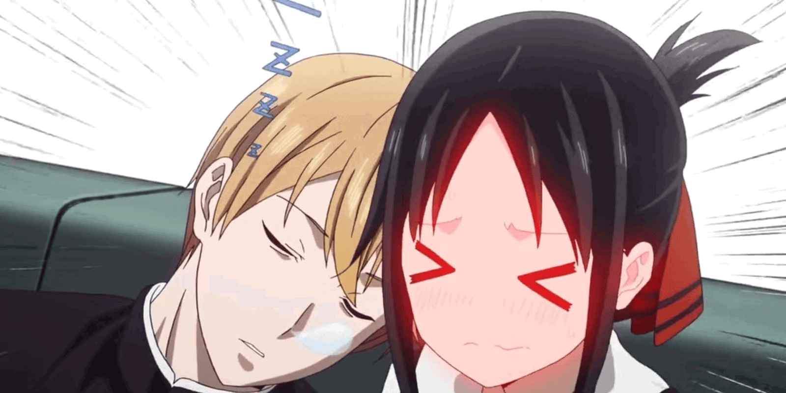 The cute dynamic in Kaguya-sama: Love Is War.