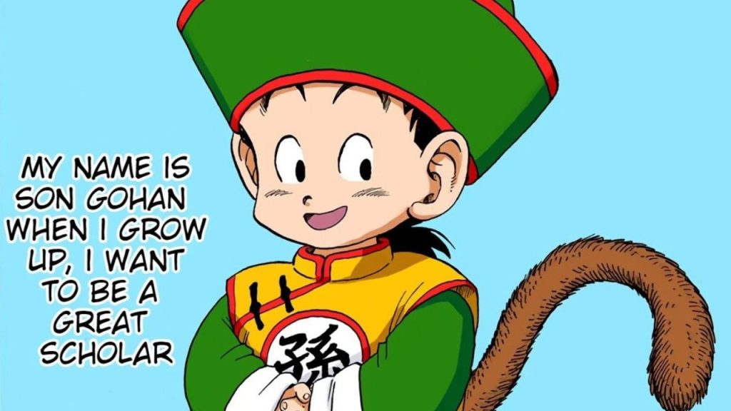 Gohan wanted to become a scholar irrespective of Chichi's insistence 