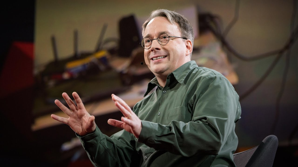 An image of Linus Torvalds.