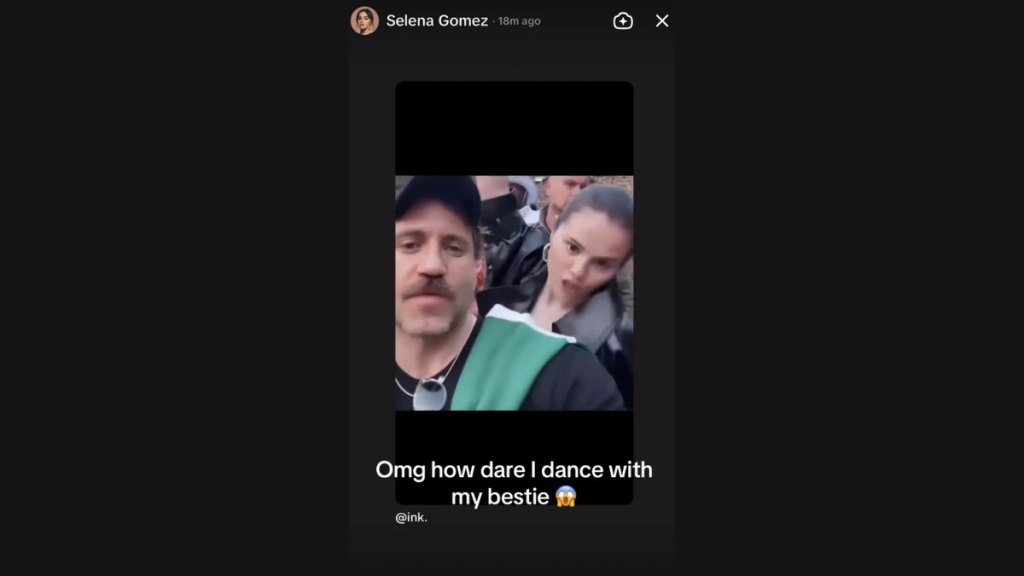 Selena Gomez's story on TikTok | Credits: @selenagomez/TikTok