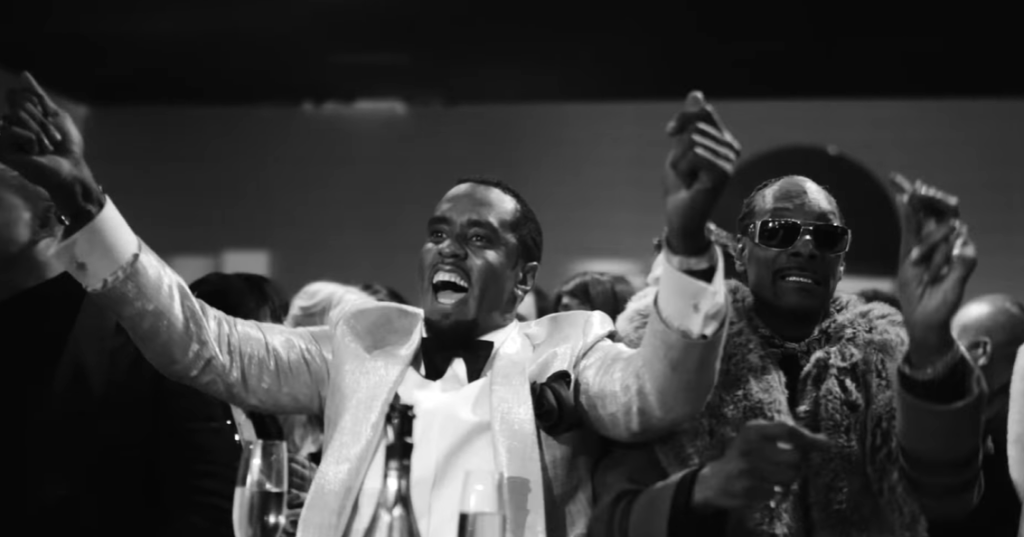 A still from a birthday party video uploaded by Diddy