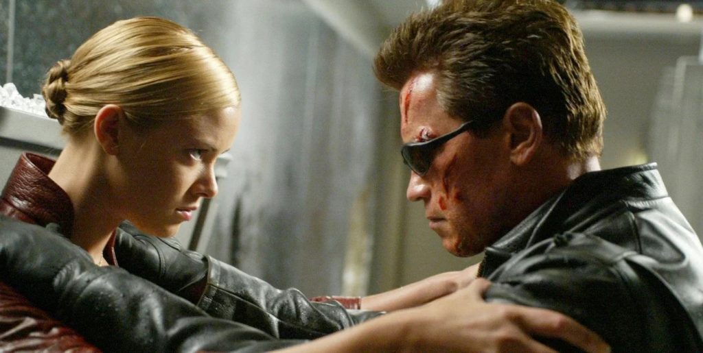 Terminator 3 - Arnold Schwarzenegger will fight Kristanna Loken.