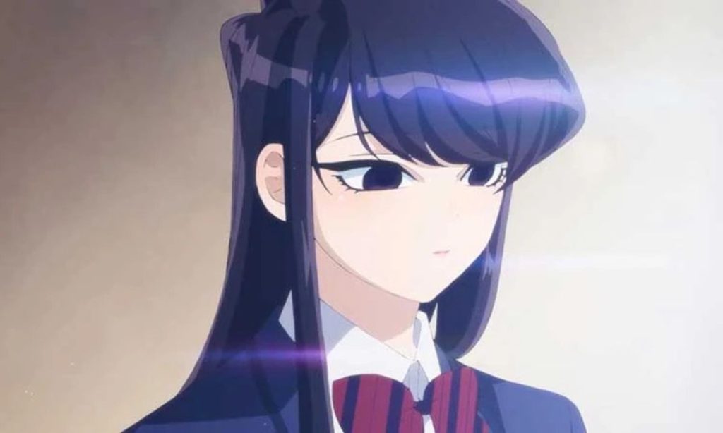 Komi makes friends even with her silent demeanor