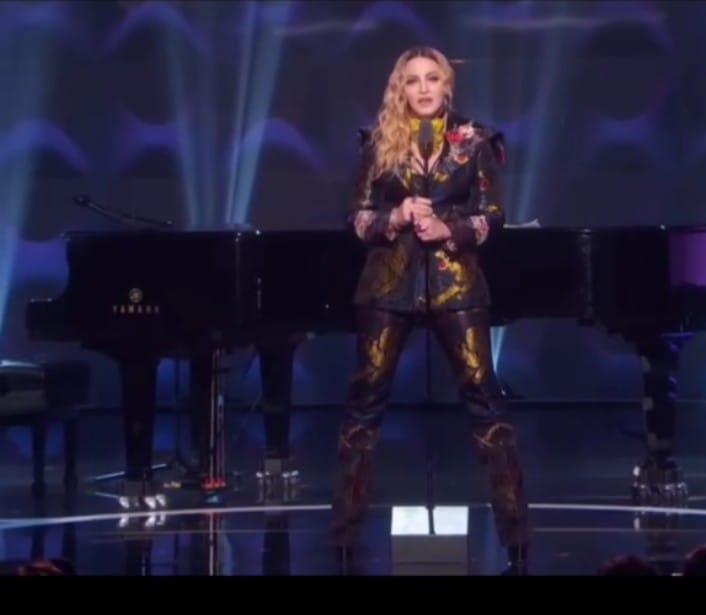 “Tupac is gone… But I’m still standing”: Madonna Giving Woman of the Year Speech Like She Won the Hunger Games is the Craziest Video Going Viral