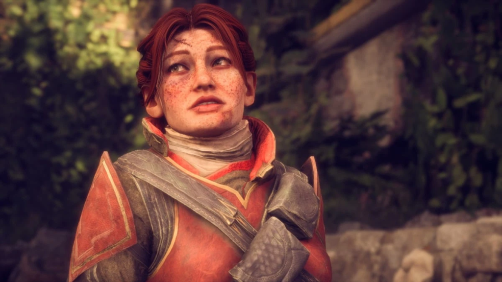 Dragon Age: The Veilguard screenshot of Lace Harding with healed scars