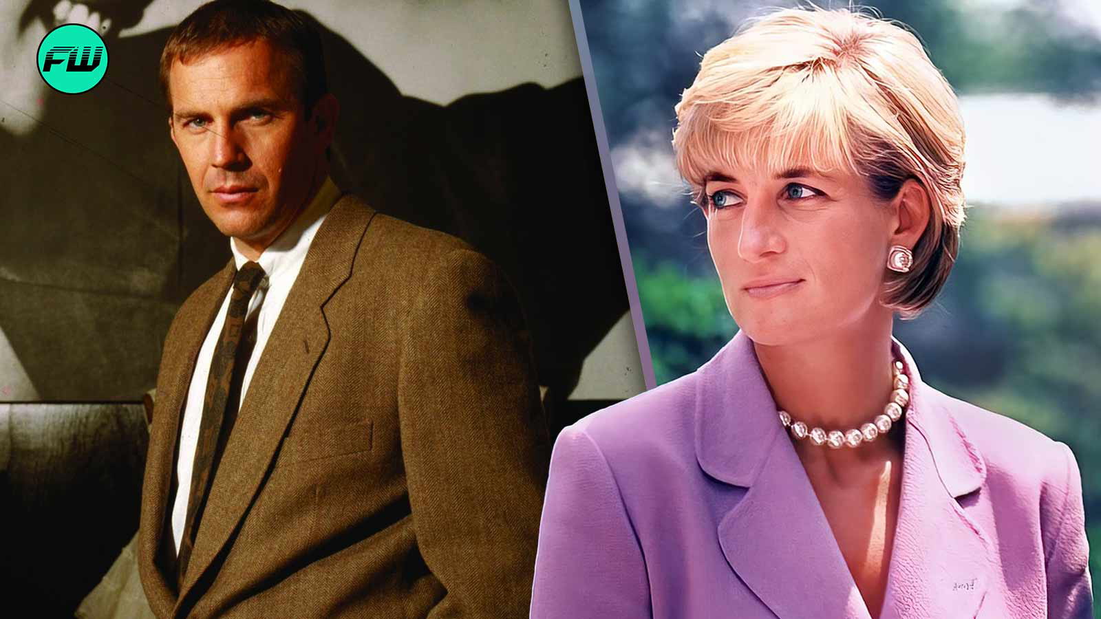 “My mom fancied you”: Princess Diana’s Secret Confession for Kevin Costner After Demanding a Kissing Scene in Unmade Sequel