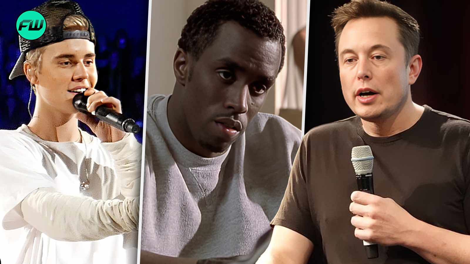 Elon Musk, Diddy, Justin Bieber