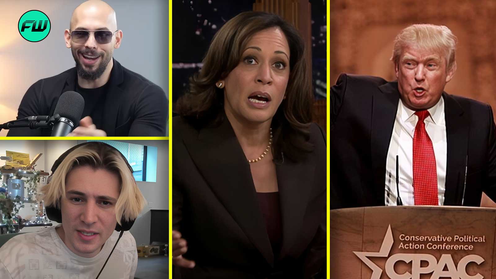 “She is a liar and sh*t actor”: Andrew Tate, xQc and More Celeb React to Kamala Harris Allegedly Faking a Call With a Voter While Donald Trump Leads the Race