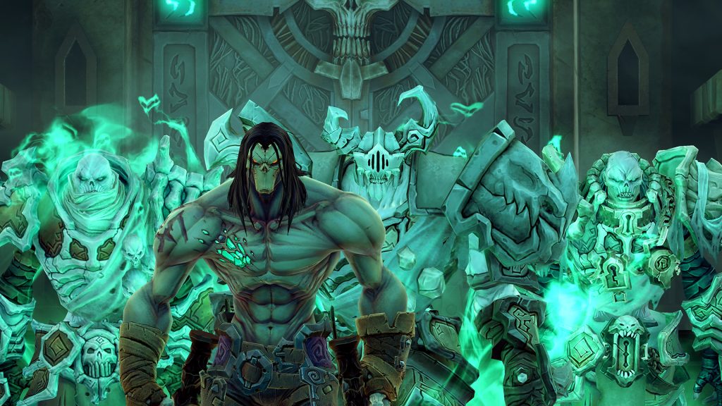 A still from Darksiders 2, featuring Death.