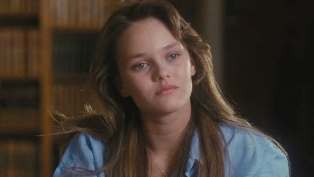 Young Vanessa Paradis as Mathilde Tessier in Noce Blanche 