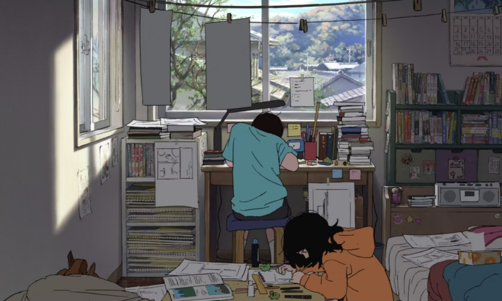 'Look Back' Director Admits "It's impossible" to Make a Faithful Anime Adaptation 3 Fujino and Kyomoto creating manga together in Look Back