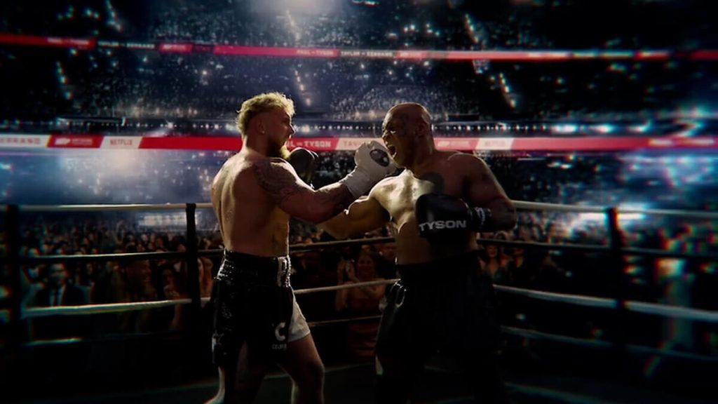 Mike Tyson and Jake Paul during their recent fight | Credit: Netflix