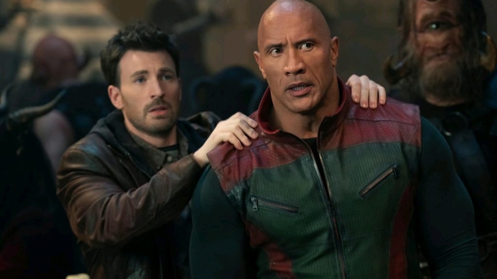 The Rock and Chris Evans in Red One (2024) | Image via Amazon MGM Studios