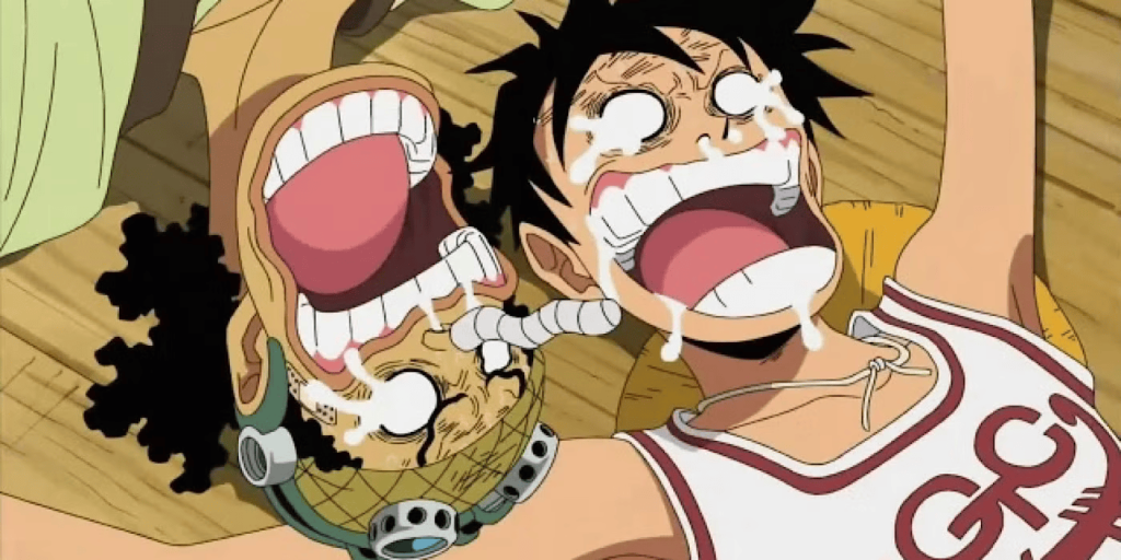 Usopp and Luffy in One Piece.