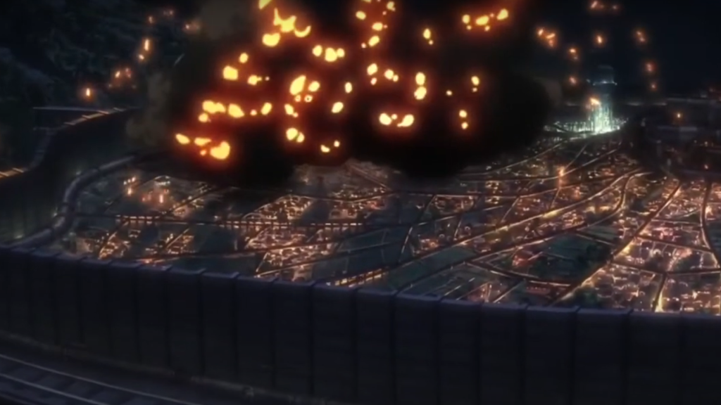 Walls protecting humanity as depicted in kabaneri similar to attack on titan