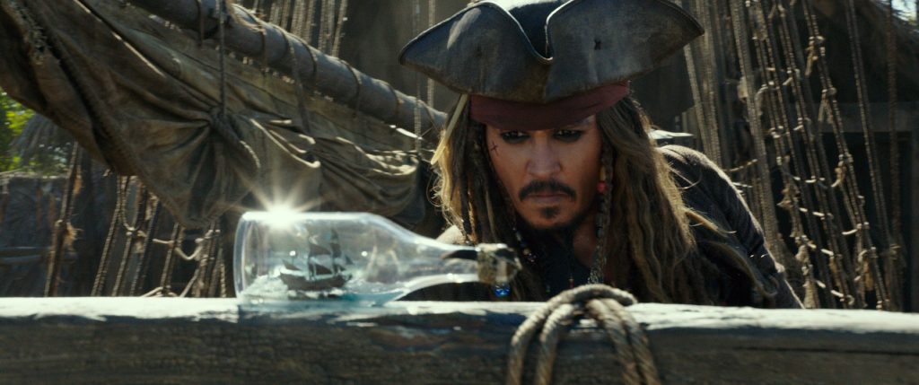 Johnny Depp in The Pirates of the Caribbean Saga