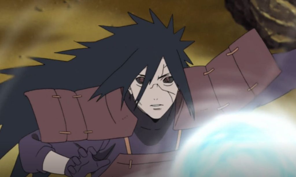 Madara Uchiha astonished by Naruto's Rasenshuriken in Naruto Shippuden | Credits: Studio Pierrot