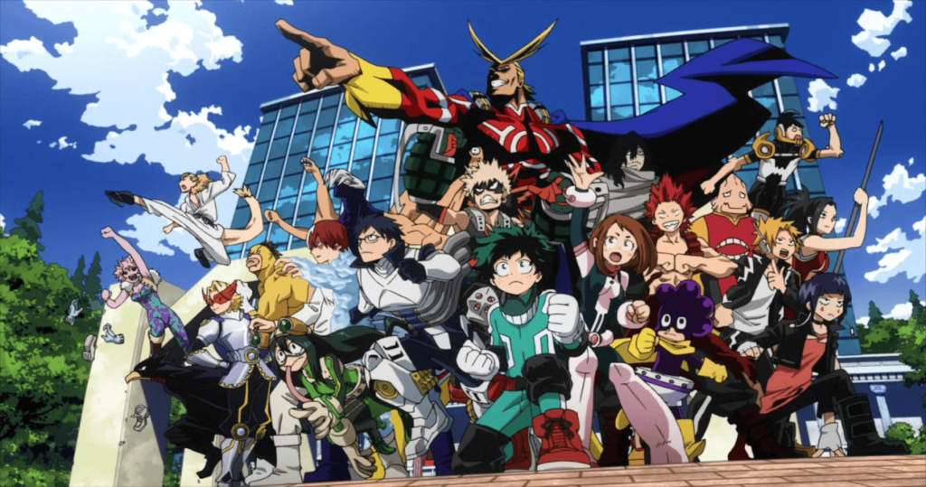 Class 1-A of My Hero Academia.