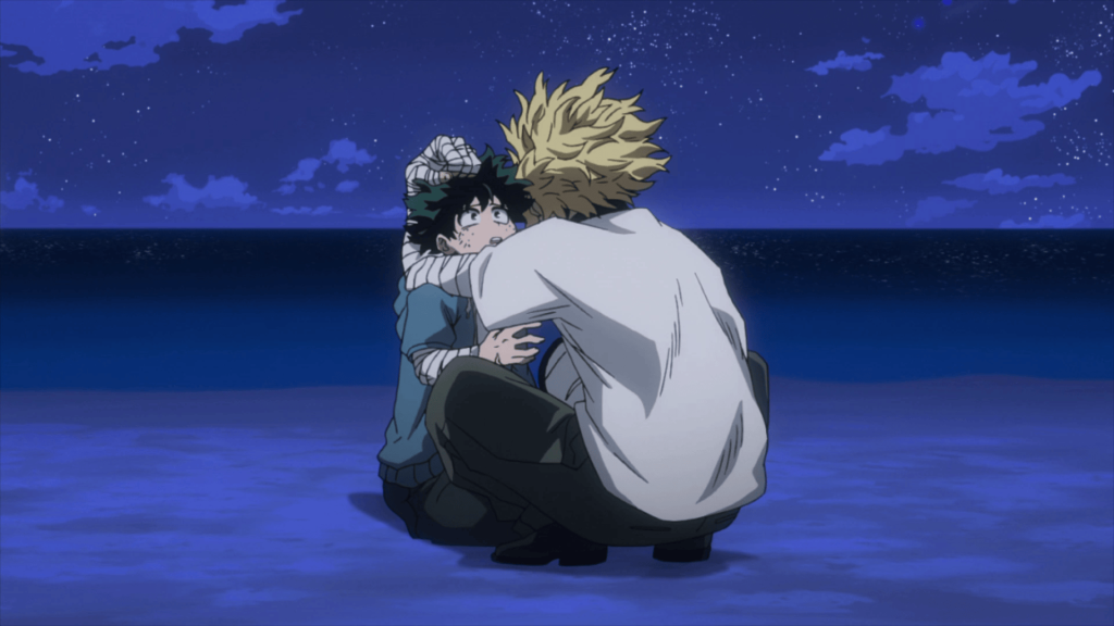 All Might and Deku in MHA