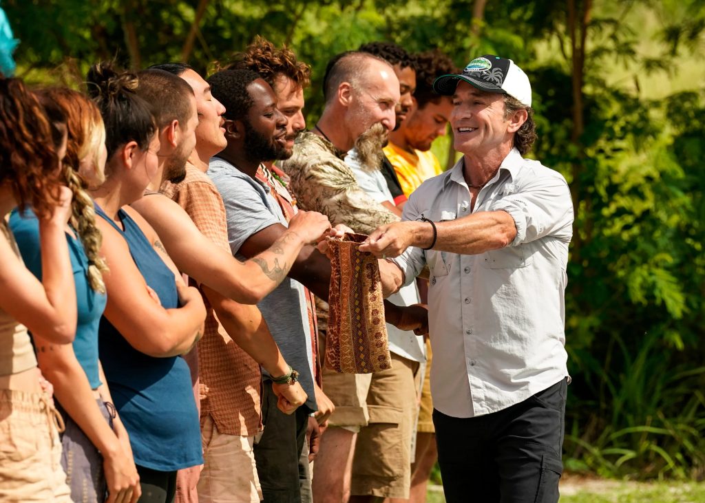 Jeff Probst in a still from Survivor | Credits: CBS