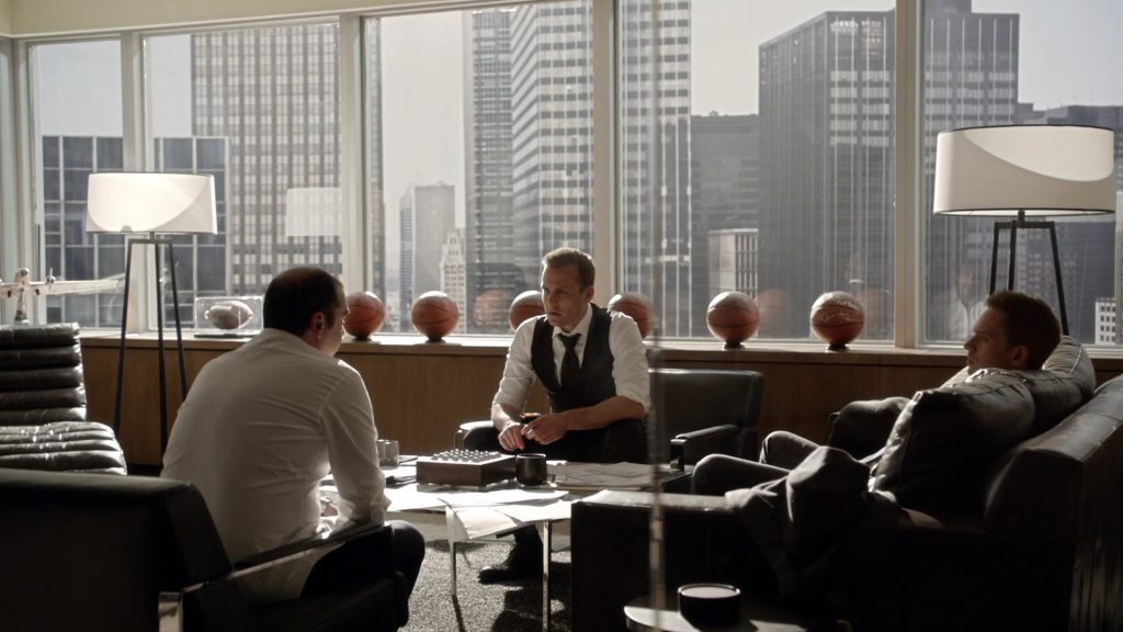 Suits feat. Gabriel Macht, Rick Hoffman, and Patrick J. Adams.