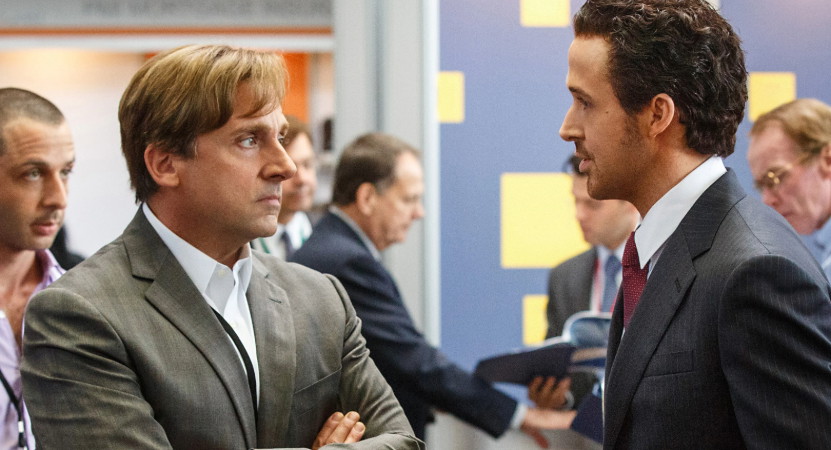 Steve Carell and Ryan Gosling in The Big Short (2015)