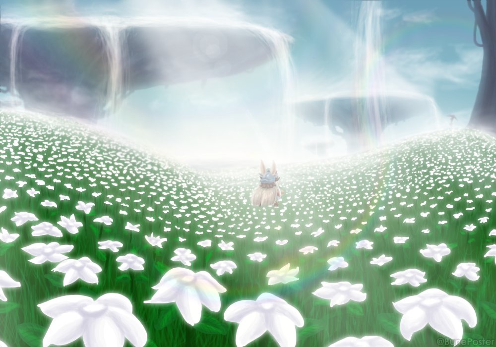 A still from Made in Abyss anime, Eternal Fortunes Flowers