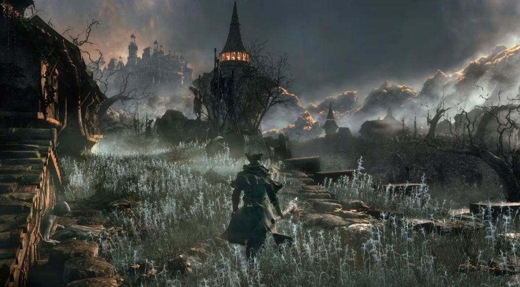 An in-game screenshot from Bloodborne.