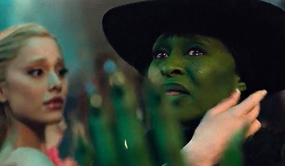 Elphaba’s crying scene from Wicked | image: Universal Pictures 