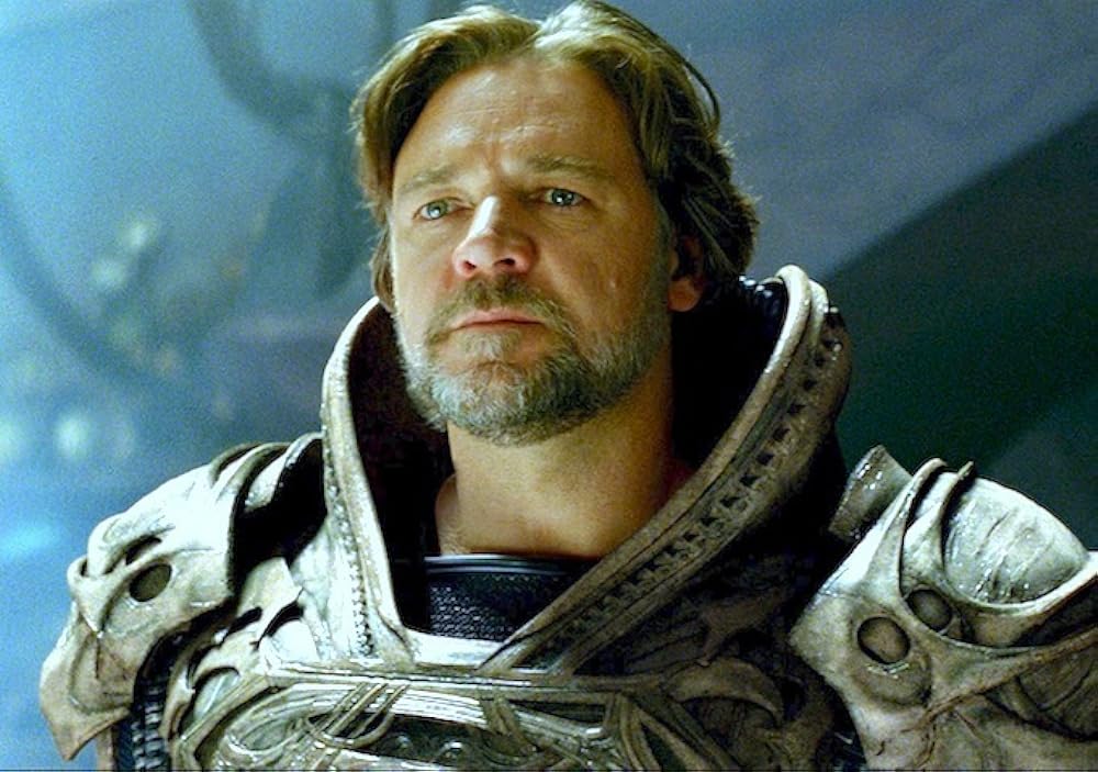 Russell Crowe as Jor-El in Man of Steel 