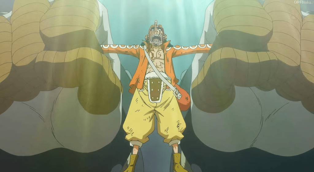 Usopp is worshipped as a God in One Piece.