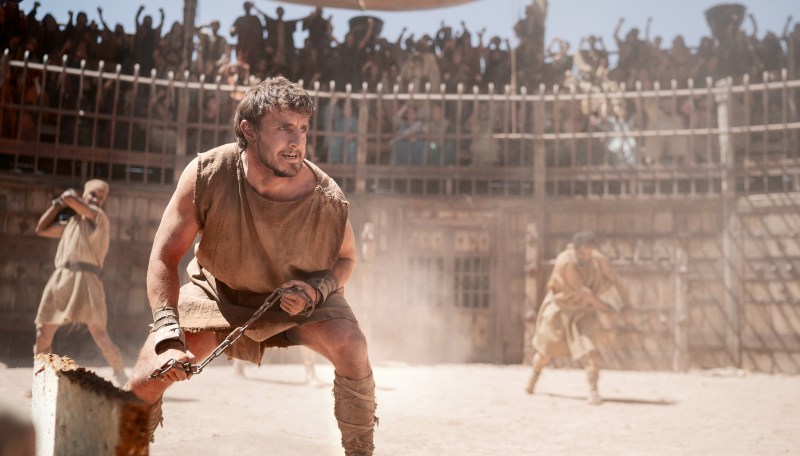 Paul Mescal  in Gladiator II via Paramount Pictures