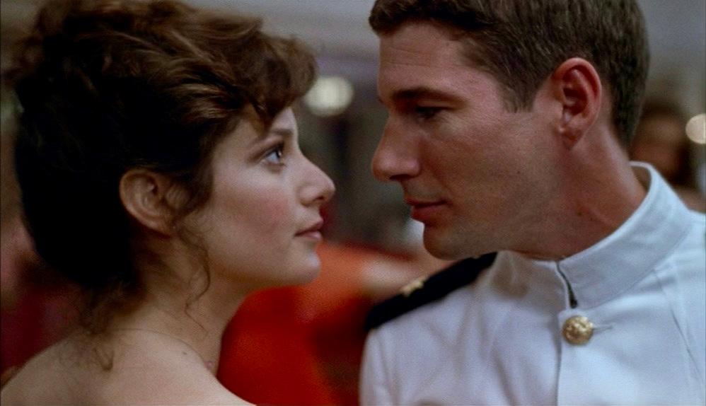 Richard Gere and Debra Winger in a still from An Officer and a Gentleman (1982)