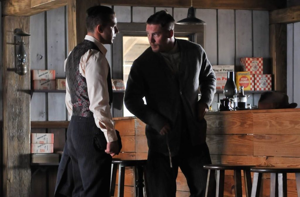 Shia LaBeouf and Tom Hardy in a still from Lawless (2012)