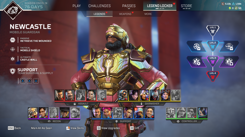 An in-game screenshot of Apex Legends.