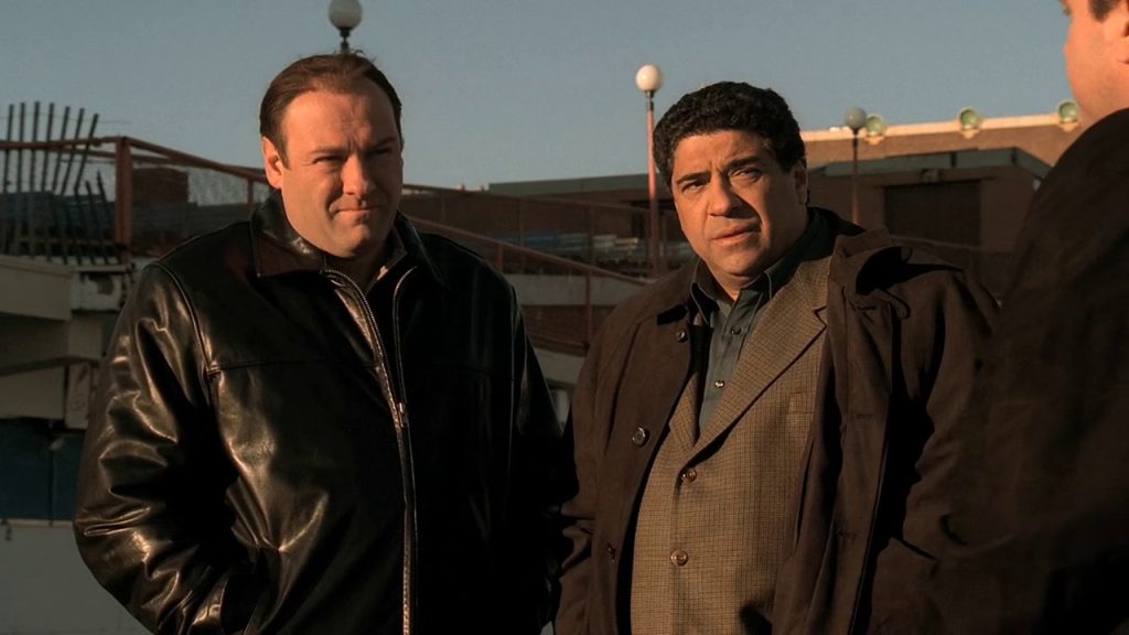 James Gandolfini and Vincent Pastore