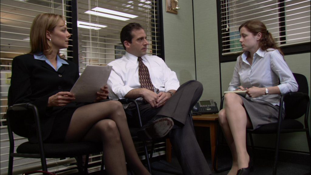 A still from The Office season 1