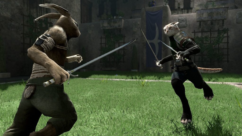 A gameplay screenshot of Wolfire Games' Overgrowth. 