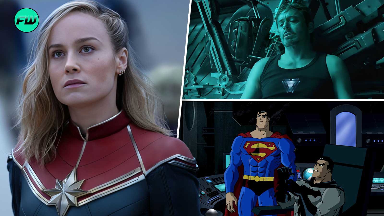 Was Brie Larson’s Avengers Debut to Save a Dying Tony Stark a Cheap Knock Off of an Iconic Batman-Superman Moment?