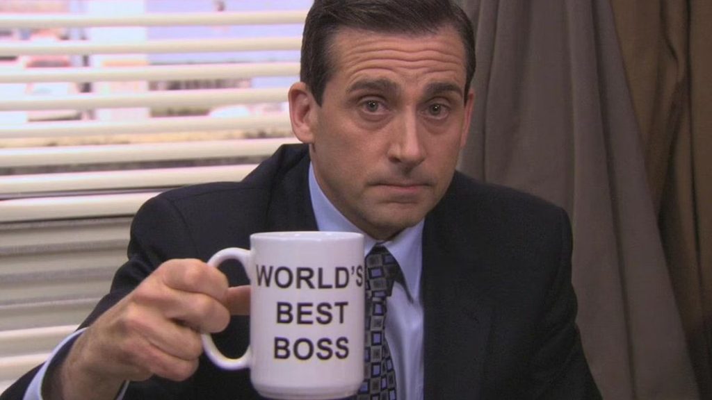 Steve Carell as Michael Scott on The Office