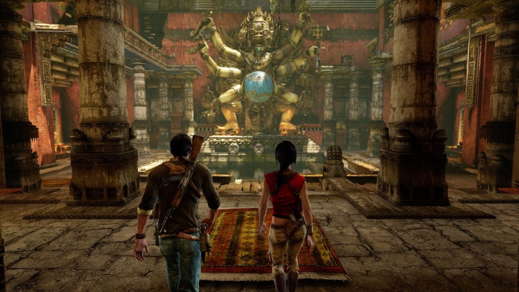 Gameplay screenshot of Uncharted 2: Among Thieves.