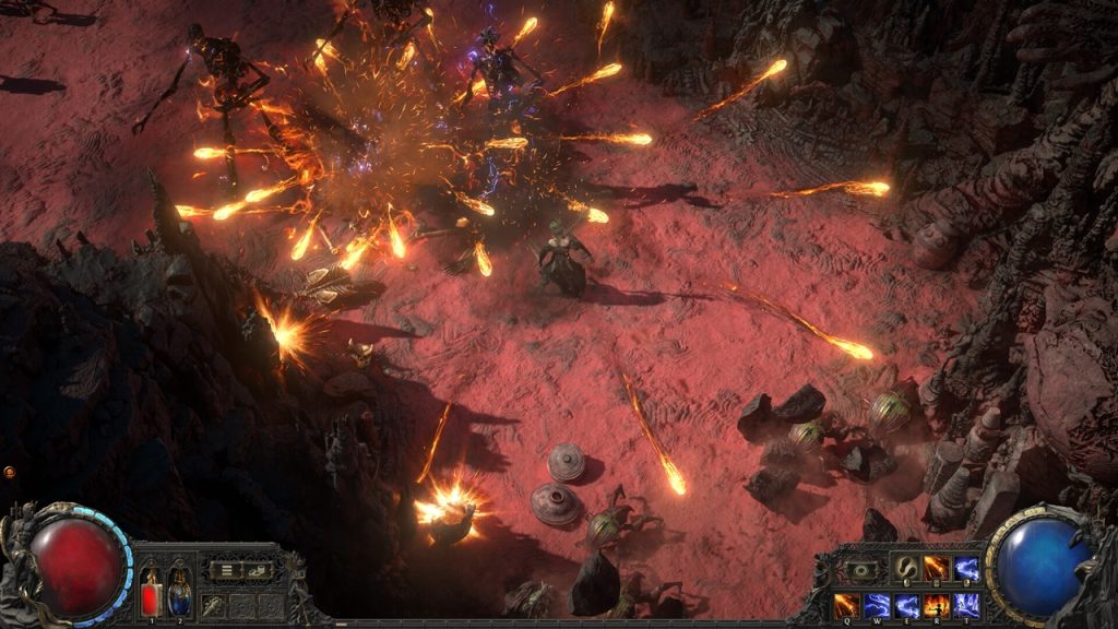 A gameplay screenshot from the upcoming Path of Exile 2.