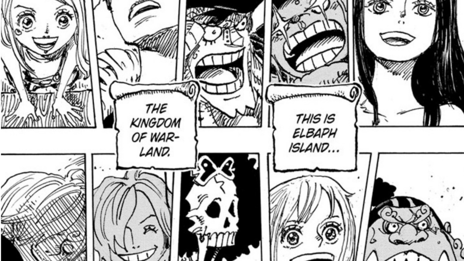 The Straw Hats' Reaction to Elbaf in One Piece 