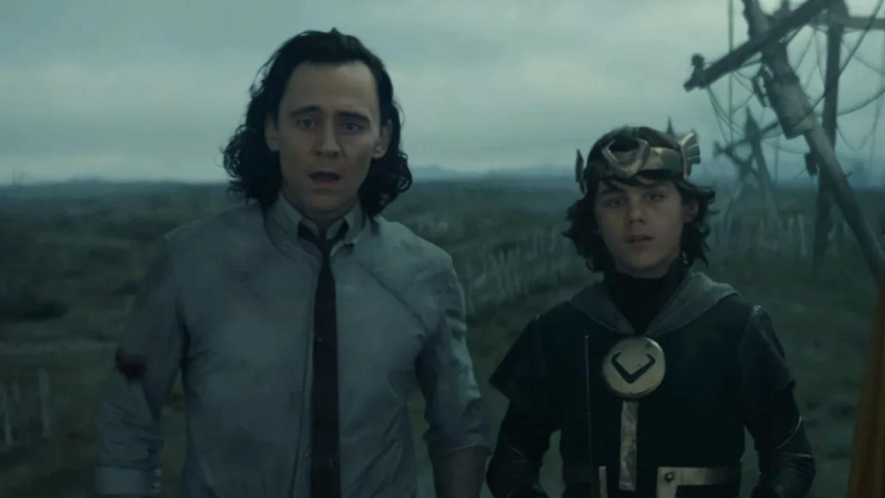 Tom Hiddleston and Jack Veal in Loki 