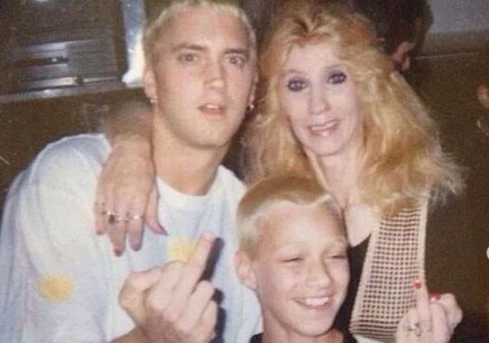 Eminem with his mother Debbie Nelson