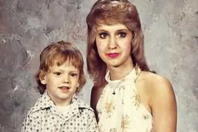 Eminem with his mother Debbie Nelson