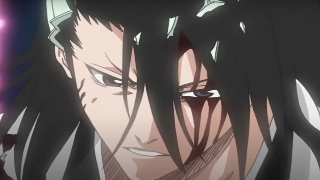 Byakuya Kuchiki heavily injured in Bleach