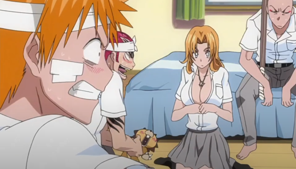 Rangiku in Ichigo's house